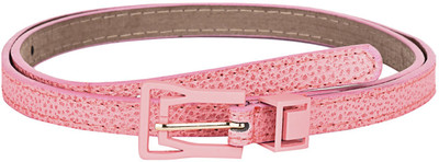 

Buckle Up Women Formal Pink Artificial Leather Belt