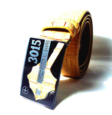 

Tenor Men Multicolor Artificial Leather Belt, Cream