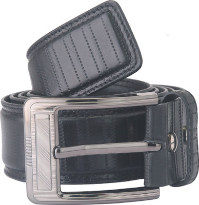 

Adamis Men Formal Black Genuine Leather Belt