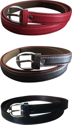 

Verceys Girls Casual Red, Brown, Black Artificial Leather Belt, Black;brown;red