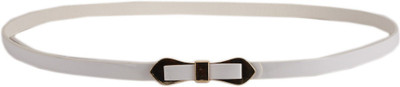 

Tiekart Women Casual White Metal Belt