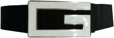 

FUN STOP Boys Casual, Formal, Party, Evening Black, White Genuine Leather Belt