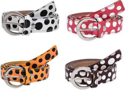 

SRS Women Casual Brown, Orange, Red, White Artificial Leather Belt, Brown-orange-red-white-47