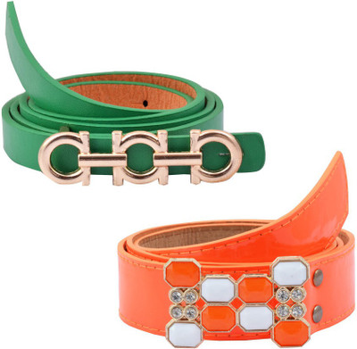 

Antiformal Women Casual, Party Multicolor Artificial Leather Belt