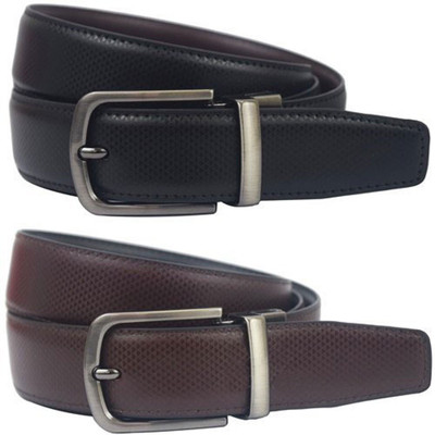

Natali Traders Men Formal Black, Brown Artificial Leather Reversible Belt