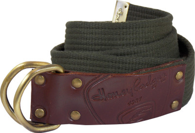 

Honey Badger Men Casual Green Canvas Belt