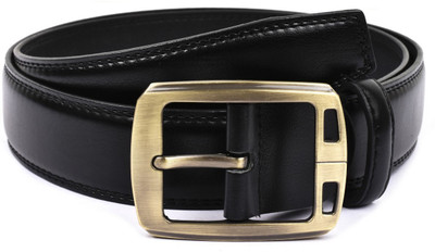 

Buckle Up Men Formal Black Artificial Leather Belt