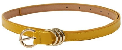

Lino Perros Women Casual Yellow Artificial Leather Belt