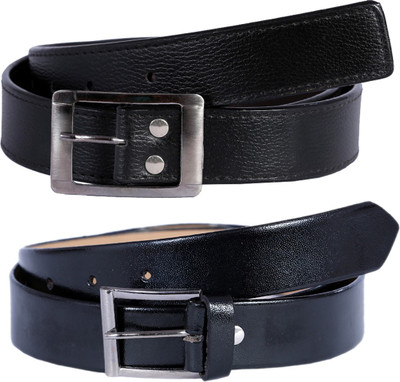 

Kritika's World Men Casual Black Artificial Leather Belt