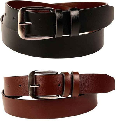 

SRT Men Brown, Black Artificial Leather Belt, Black;brown