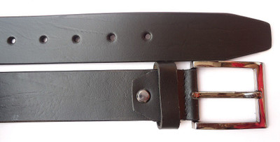 

Cotnis Men Black Genuine Leather Belt