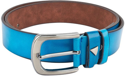 

Swiss Design Men Casual Blue Genuine Leather Belt