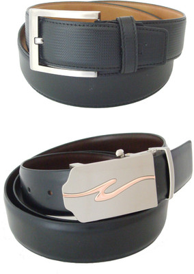 

SFA Men Formal Black Artificial Leather Reversible Belt