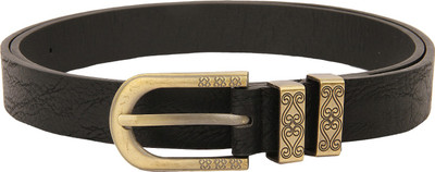 

Lino Perros Women Casual Black Artificial Leather Belt, B001