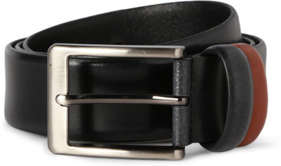 

Peter England Men Black Genuine Leather Belt