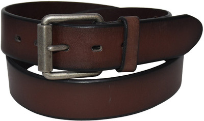 

Pellezzari Men Casual Brown Genuine Leather Belt