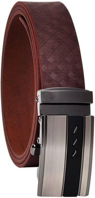 

Hawai Men Casual Brown Genuine Leather Belt