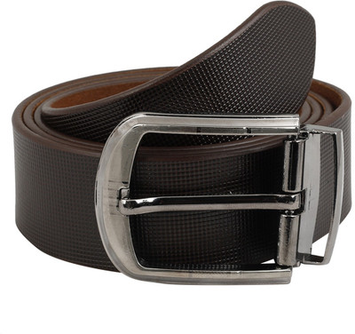 

The Blue Pink Men Casual Brown Genuine Leather Belt, Brown-02
