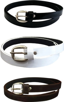 

Verceys Women Casual Black, White, Brown Artificial Leather Belt, Black;brown;white
