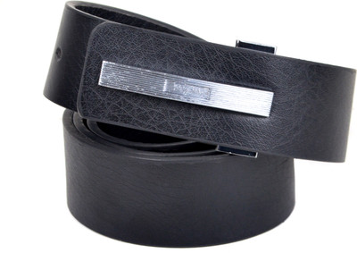 61% OFF on Drakemen Men Formal Black Genuine Leather Belt