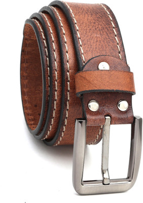 

The Deer Club Men Casual Brown Genuine Leather Belt
