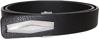 

SFA Men Formal Black Artificial Leather Belt, Blackcode772