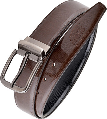 

Rhino Men Brown Artificial Leather Reversible Belt, Black;brown