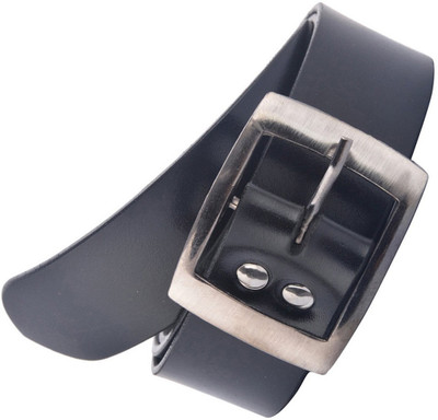 

Readybee Men Black Genuine Leather Belt, Black-2