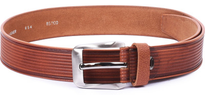 

Buckle Up Men Tan Genuine Leather Belt