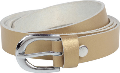 

Exotique Women Party Gold Genuine Leather Belt