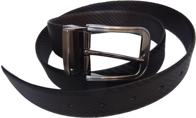 

eXcorio Men Formal Black Genuine Leather Reversible Belt, Black;brown
