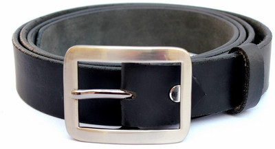 

Tops Men Semi-formal Black Genuine Leather Belt