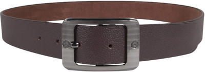 

Snoby Men Casual Brown Genuine Leather Belt