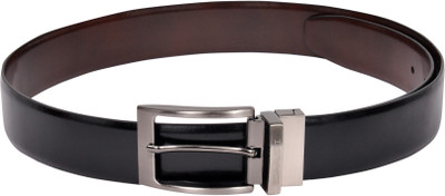 

Scarleti Men Casual Black Genuine Leather Reversible Belt