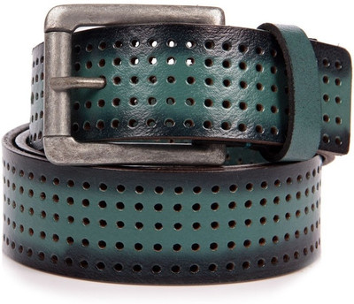 

Walletsnbags Men Casual Green Genuine Leather Belt, Green- b 60