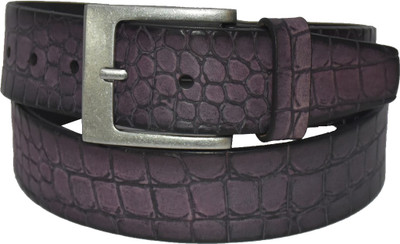 

Pellezzari Men Casual Purple Genuine Leather Belt