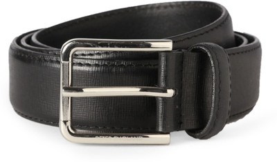 

Peter England Men Black Genuine Leather Belt