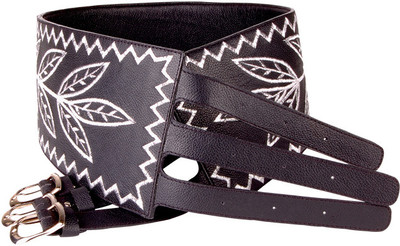 

Stylogy Girls Casual Black Genuine Leather Belt