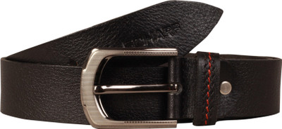 

Scharf Men Casual Black Genuine Leather Belt, Black-02