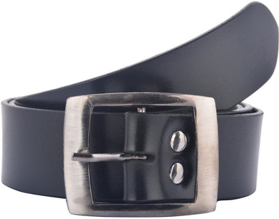 

Readybee Men Casual Black Genuine Leather Belt, Black-1