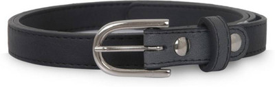 

SUNSHINE ENTERPRISES Girls Casual, Party, Evening, Formal Black Artificial Leather, Fabric Belt
