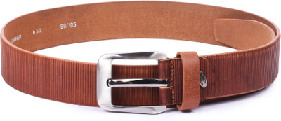 

Buckle Up Men Tan Genuine Leather Belt