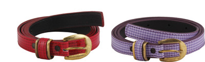 

SRS Women Casual Purple, Red Artificial Leather Belt, Purple-red-119