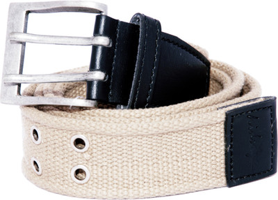

Hidedge Men Casual Green Synthetic Belt, Khaki