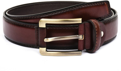 

Buckle Up Men Formal Maroon Artificial Leather Belt