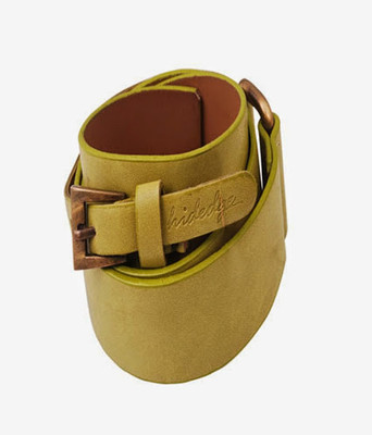 

Hidedge Women Casual Green Artificial Leather Belt
