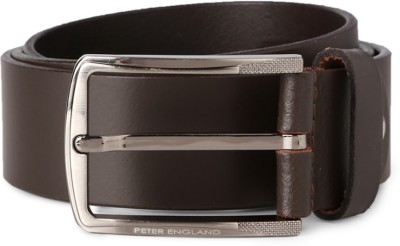 

Peter England Men Brown Genuine Leather Belt