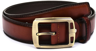 

Buckle Up Men Formal Tan Artificial Leather Belt