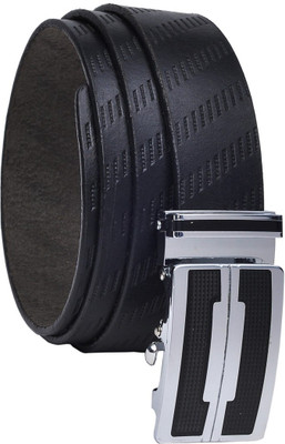 

Hawai Men Casual Black Genuine Leather Belt, Black-1