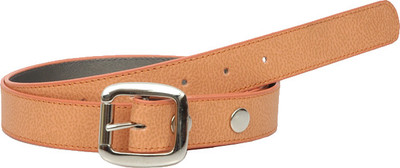 

Baggit Women Casual Tan Genuine Leather Belt, Peach